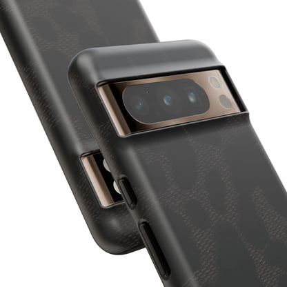 Black Leopard Google Pixel Phone Case | Striking Neutral, Wild Edge