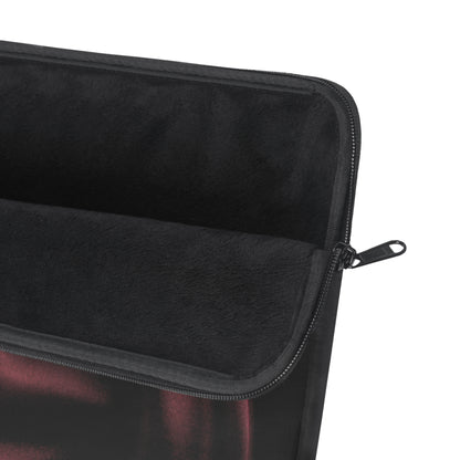 Signature Velvet Noir Silk Print Laptop Sleeve