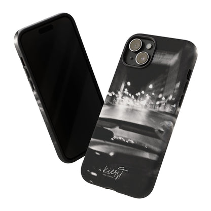 Faded Summer Nights iPhone Case | A Cinematic Blur of City Lights and Nostalgia
