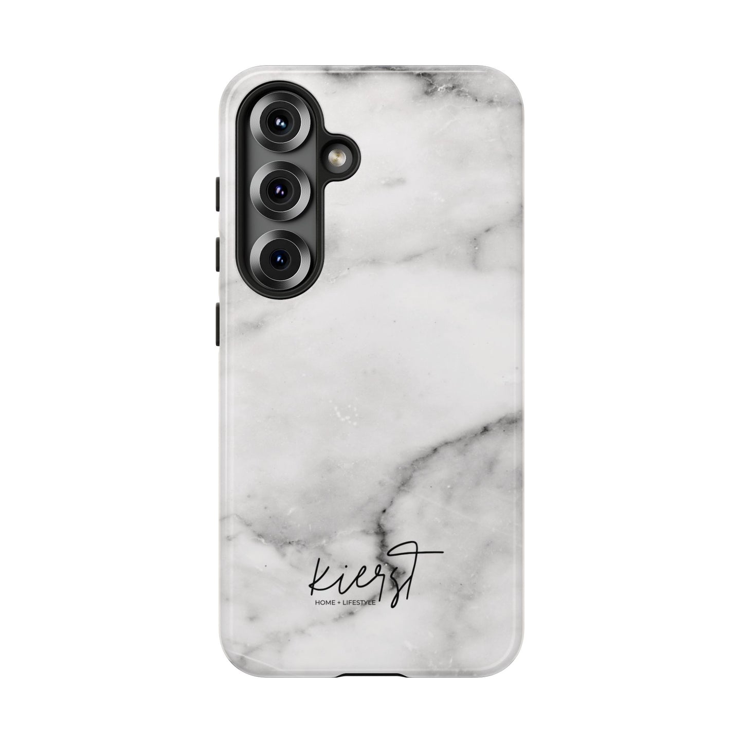 Lived-In White and Grey Marble Samsung Galaxy Phone Case