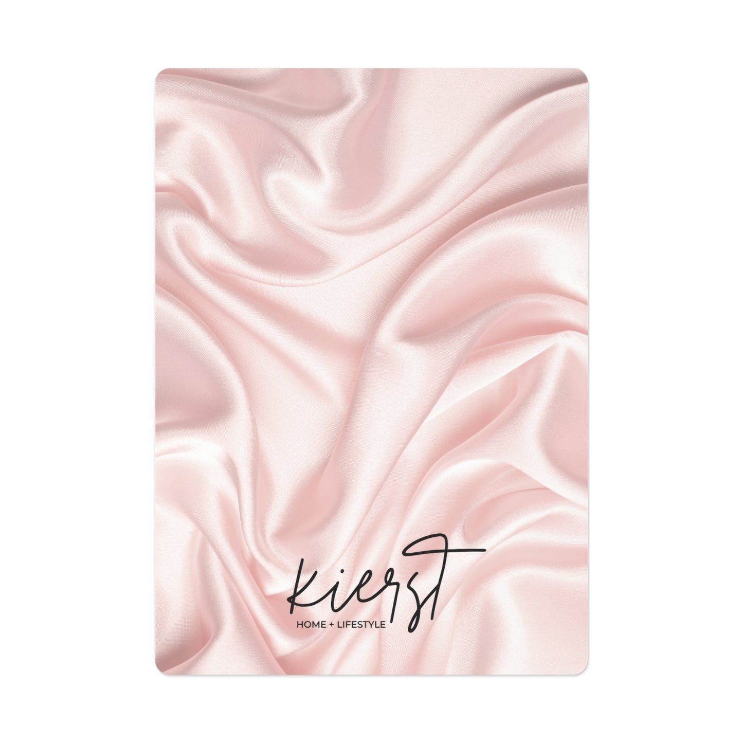 Pink Silk Print Poker Playing Cards