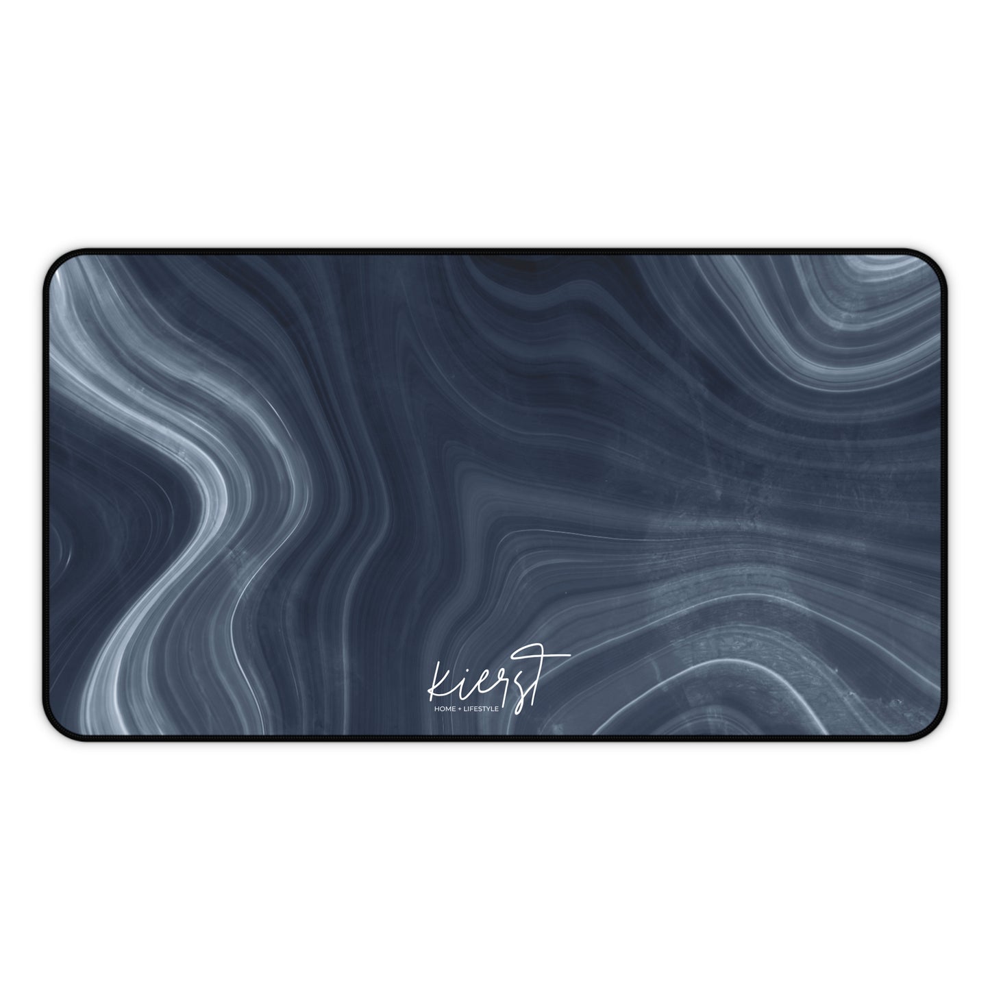 Navy Marble Print Desk Mat