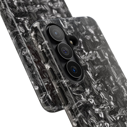 Grey Tweed Print Samsung Galaxy Phone Case