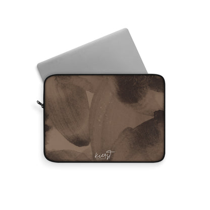 Brown Abstract Laptop Sleeve