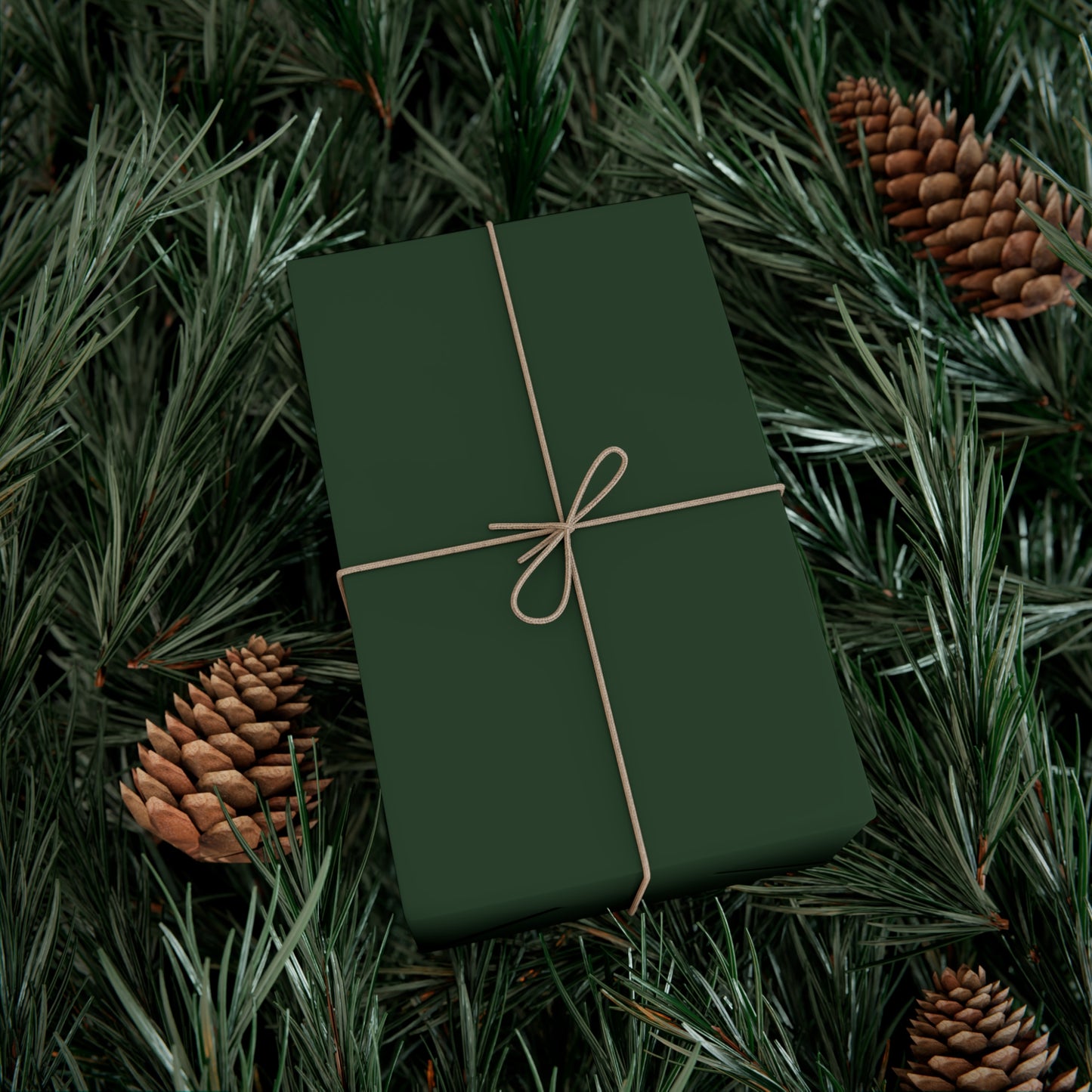 Hunter Green Gift Wrapping Paper