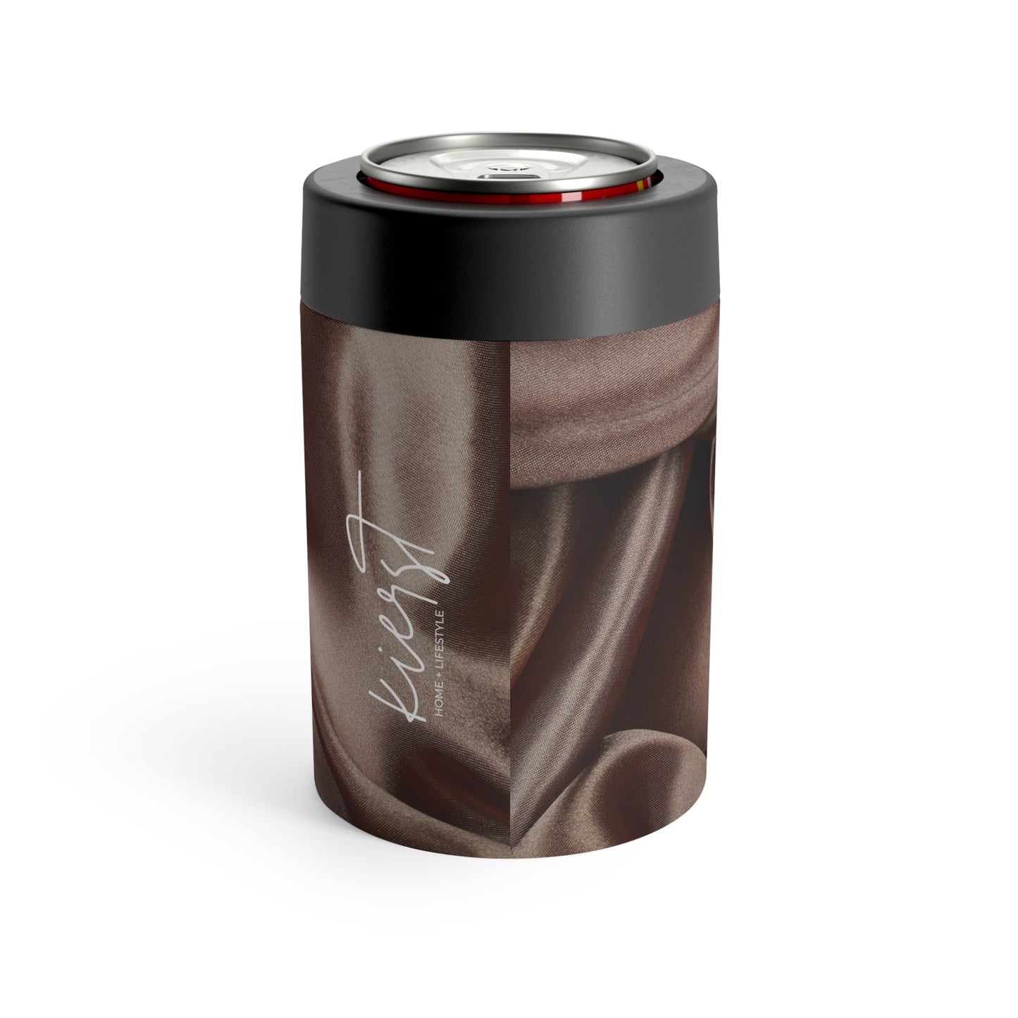 Chocolate Silk Print Can Holder