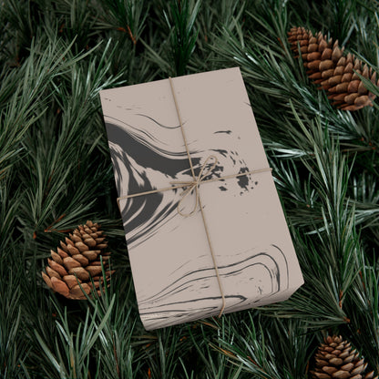 Cream, Grey, and Taupe Marble Gift Wrapping Paper