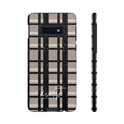 Elevated Neutrals Plaid Samsung Galaxy Case | Structured Style, Soft Edge