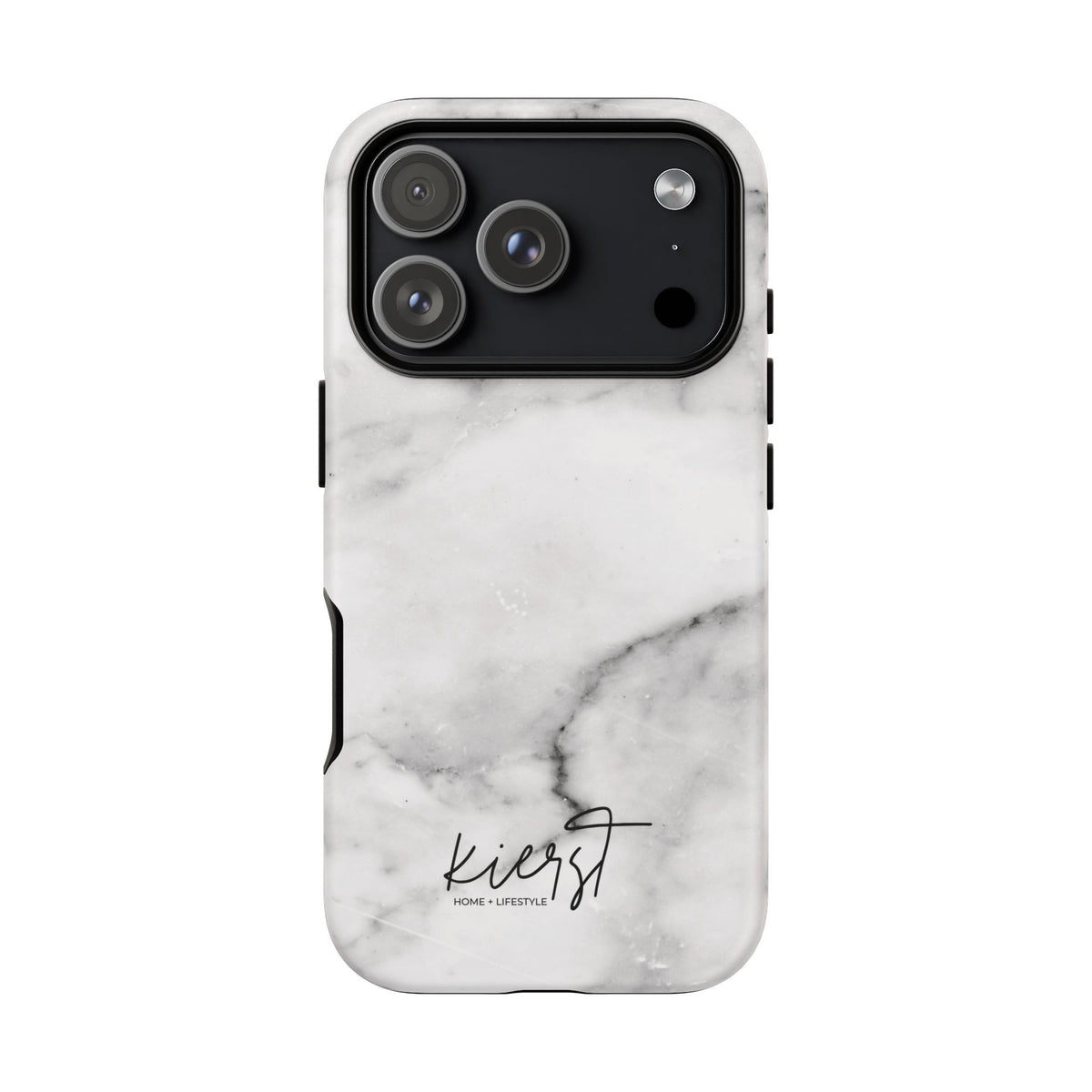 Lived-In White and Grey Marble iPhone Case