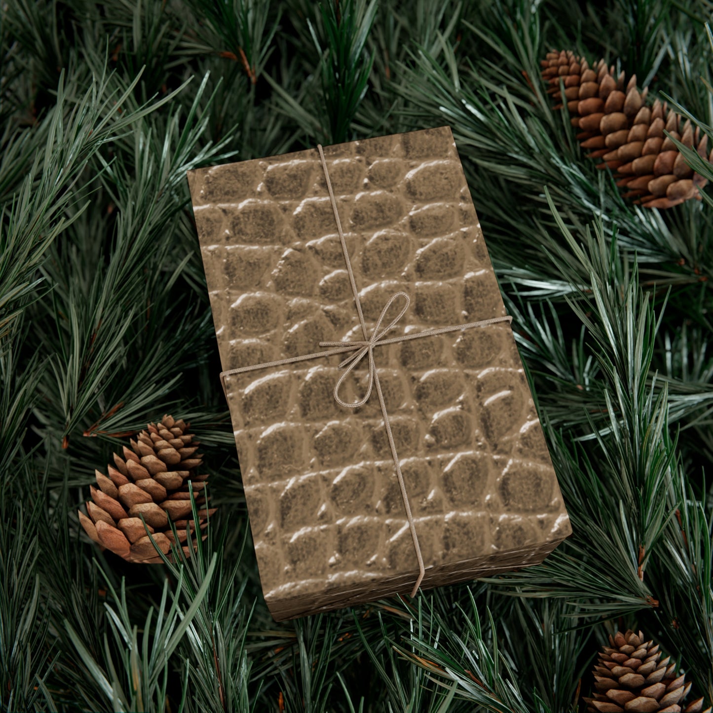 Tan Alligator Gift Wrapping Paper