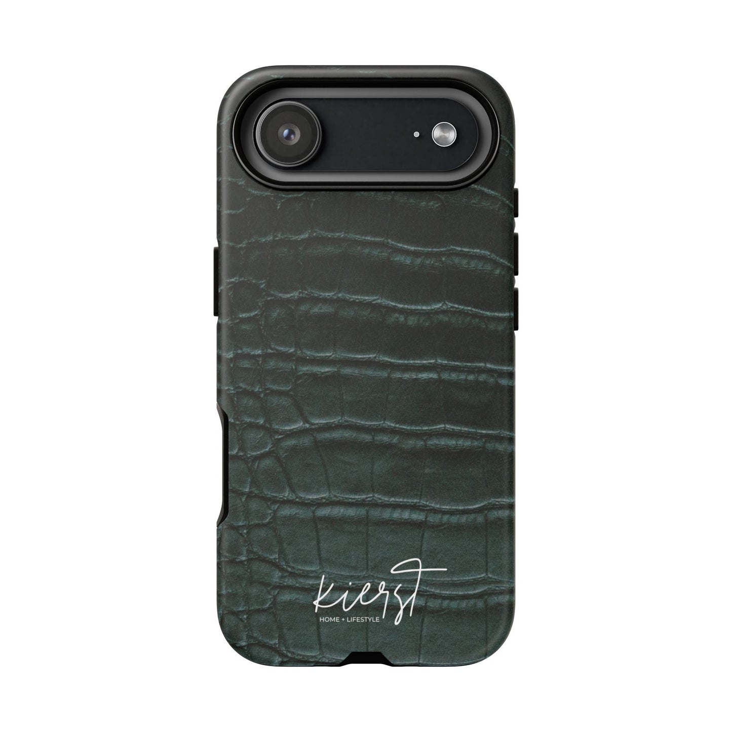 Emerald Crocodile Print iPhone Case