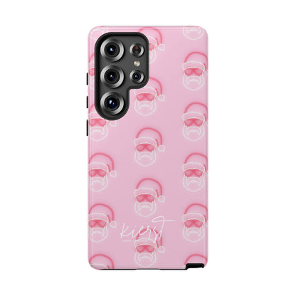 Holiday 25 Neon Sign Santa on Pink Samsung Galaxy Phone Case