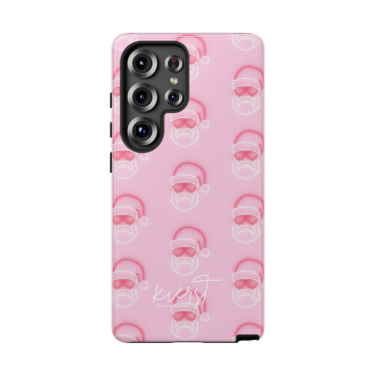 Holiday 25 Neon Sign Santa on Pink Samsung Galaxy Phone Case