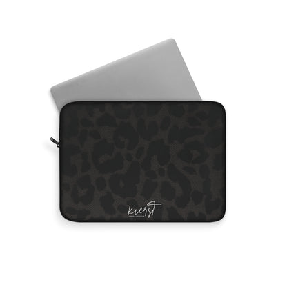 Black Leopard Laptop Sleeve | A Bold Neutral for On-the-Go Protection