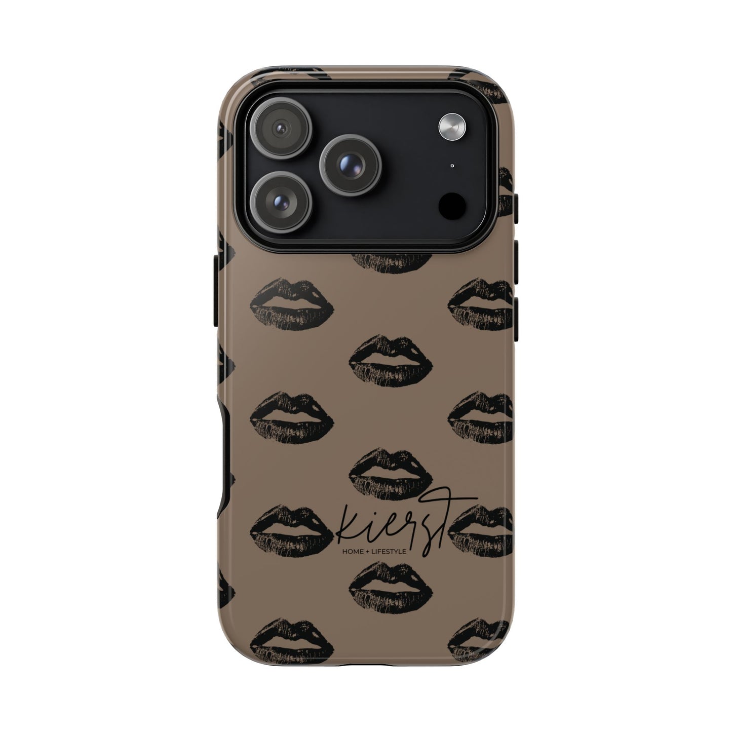 Black Lips and Mocha iPhone Case