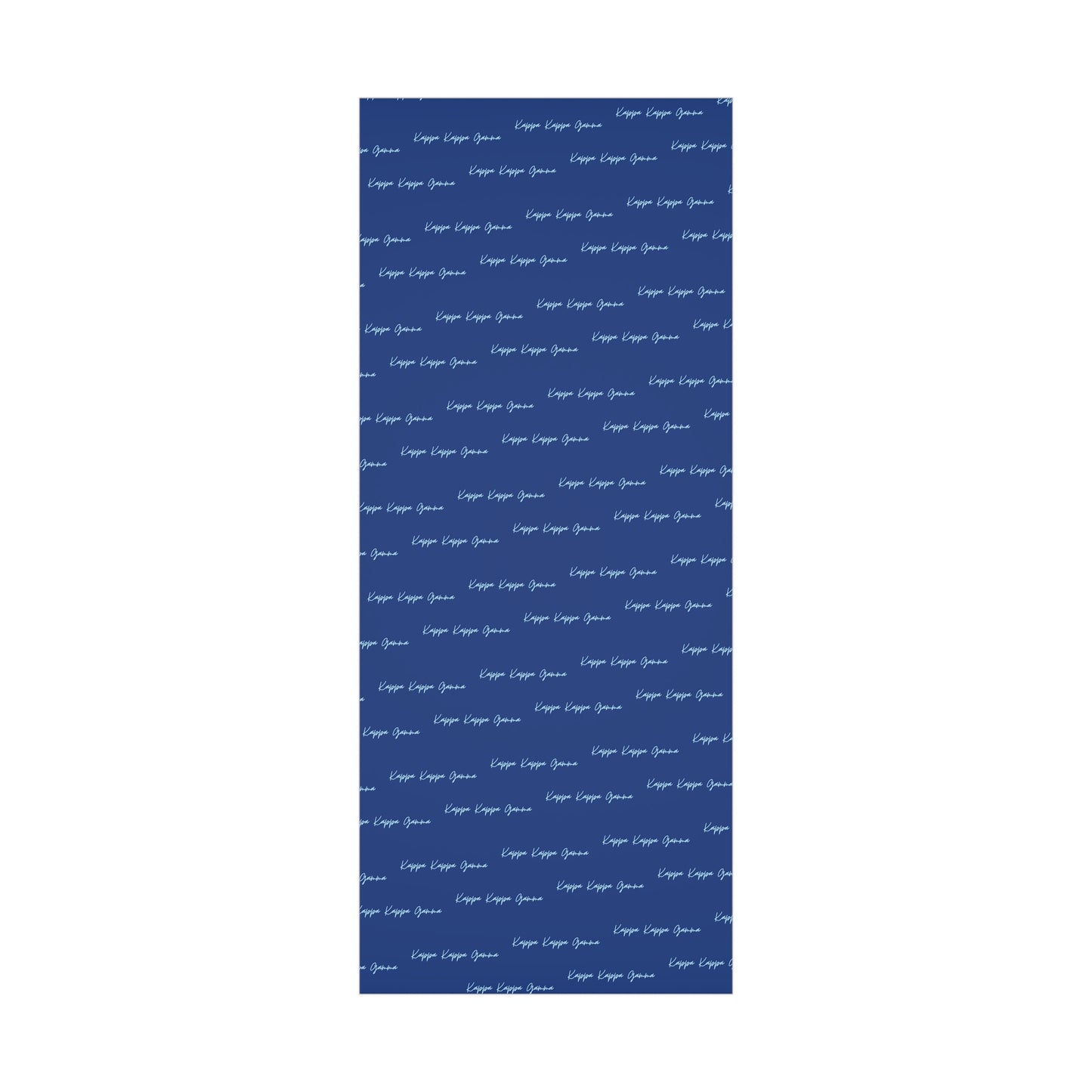 Light Blue Kappa Kappa Gamma on Dark Blue Gift Wrapping Paper