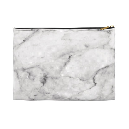 Lived-In Grey Marble Accessory Pouch