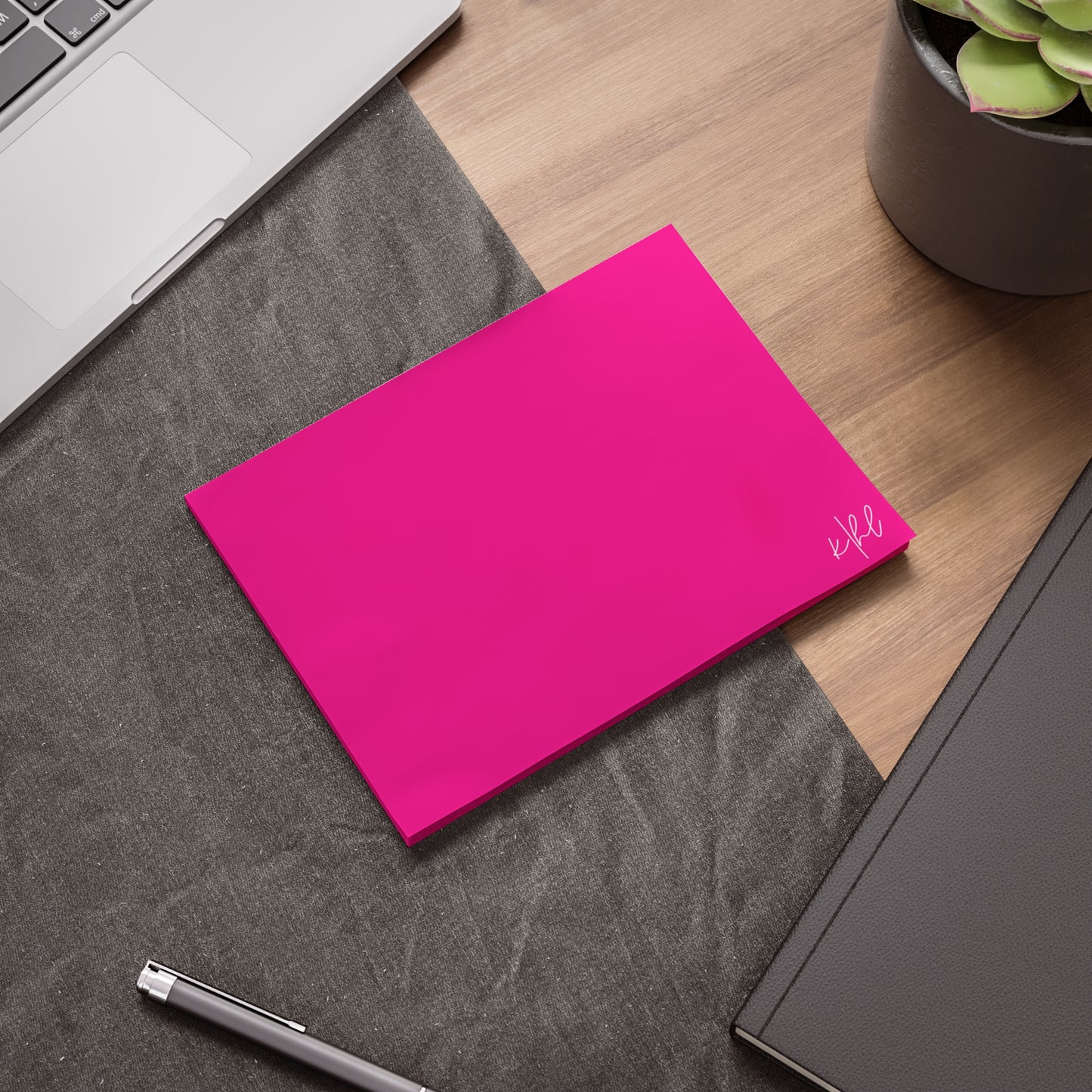 kierst Signature Hot Pink Post-it® Note Pad | Vibrant Sticky Notes for Bold Desks