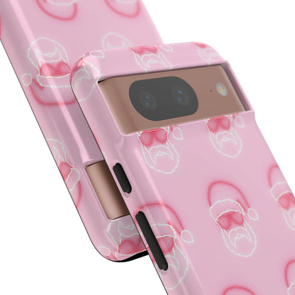 Holiday 25 Neon Sign Santa on Pink Google Pixel Phone Case