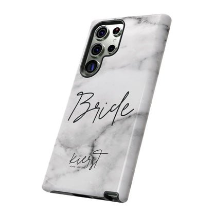 Bride Lived-In White and Grey Marble Samsung Galaxy Phone Case