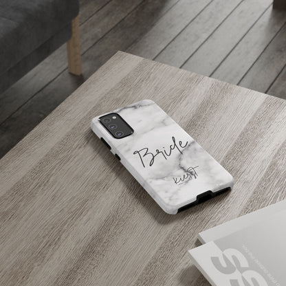 Bride Lived-In White and Grey Marble Samsung Galaxy Phone Case