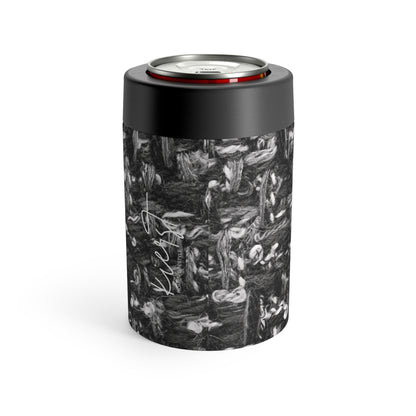 Grey Tweed Print Can Holder