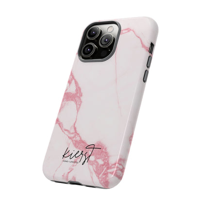 Pink & White Marble iPhone Case | Classic Elegance, Feminine Twist