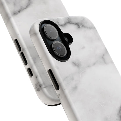Lived-In White and Grey Marble iPhone Case | Curated Calm, Captured in Marble