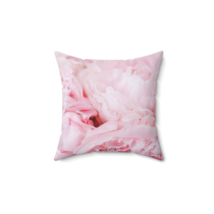 Pink Peony Pillow – Soft Bloom Print