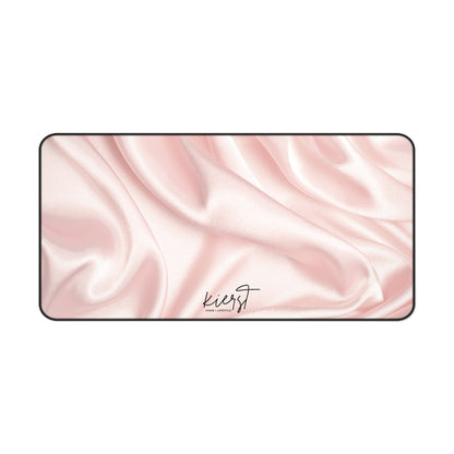 Pink Silk Print Desk Mat