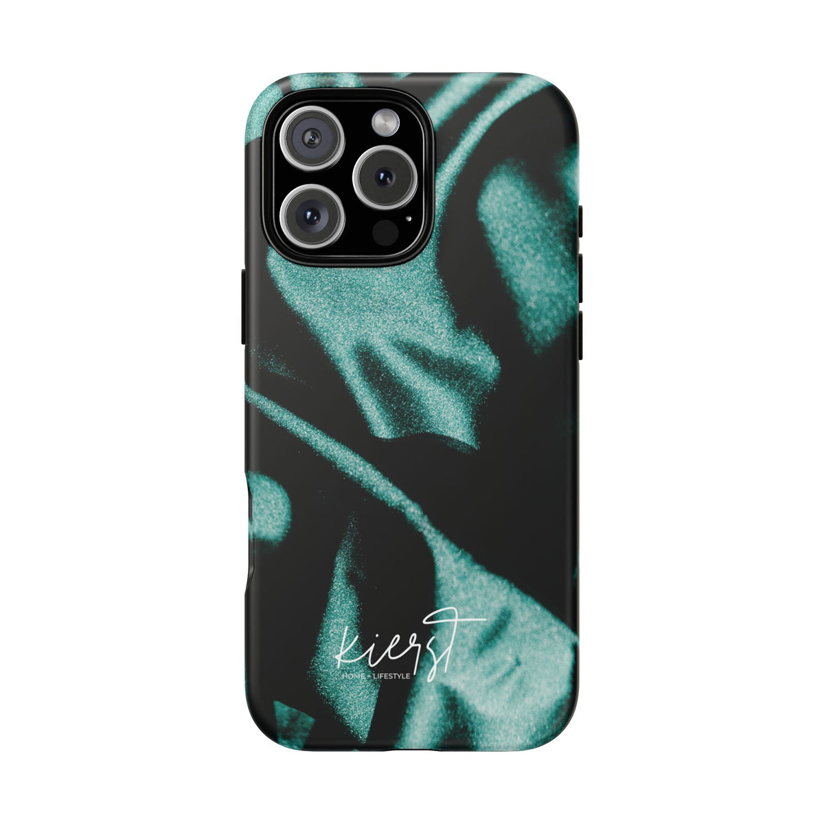 Emerald Silk Print iPhone Case