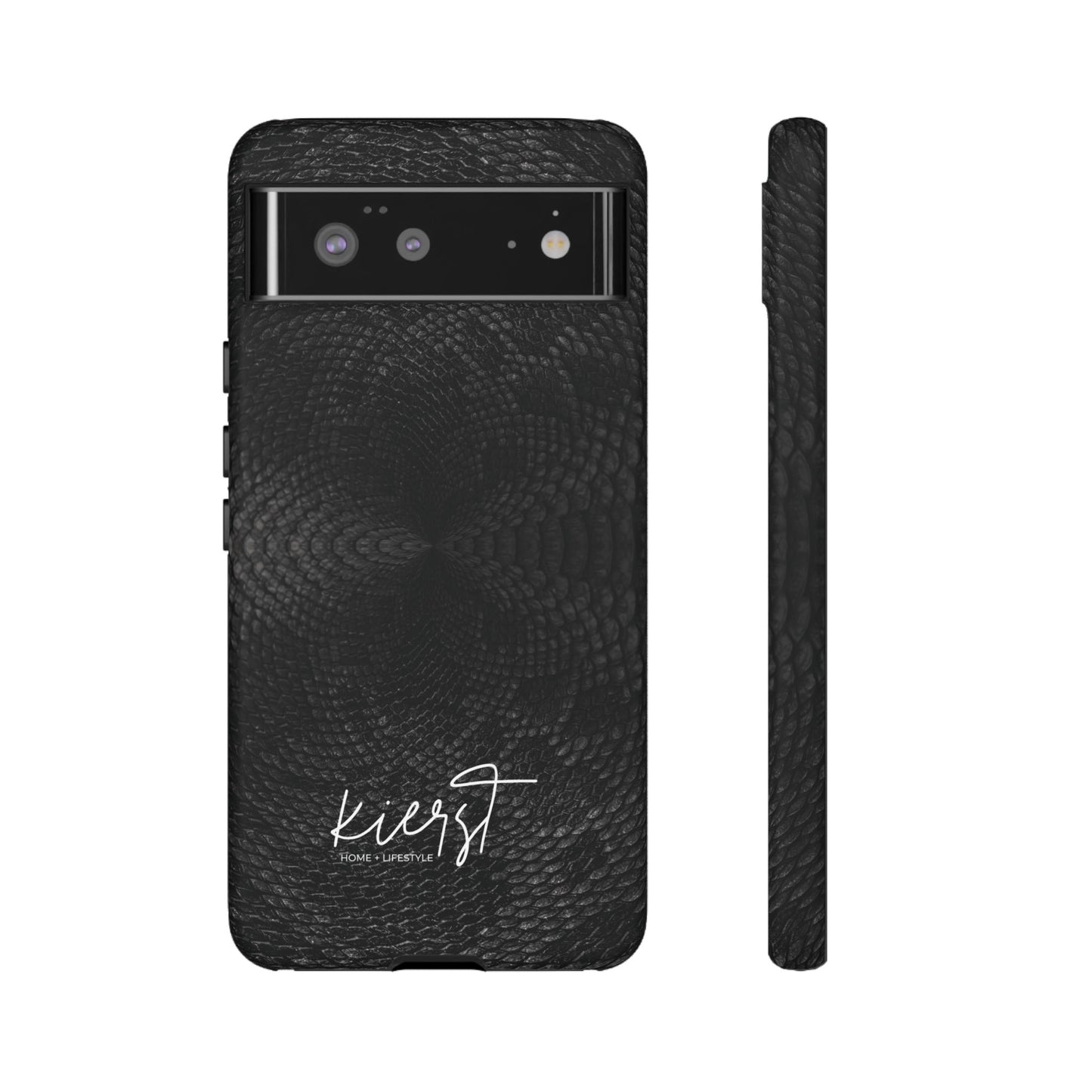Black + Grey Snake Print Google Pixel Phone Case