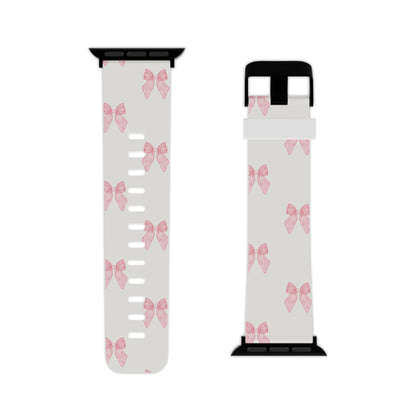 Multiple Pink Bows Apple Watch Band