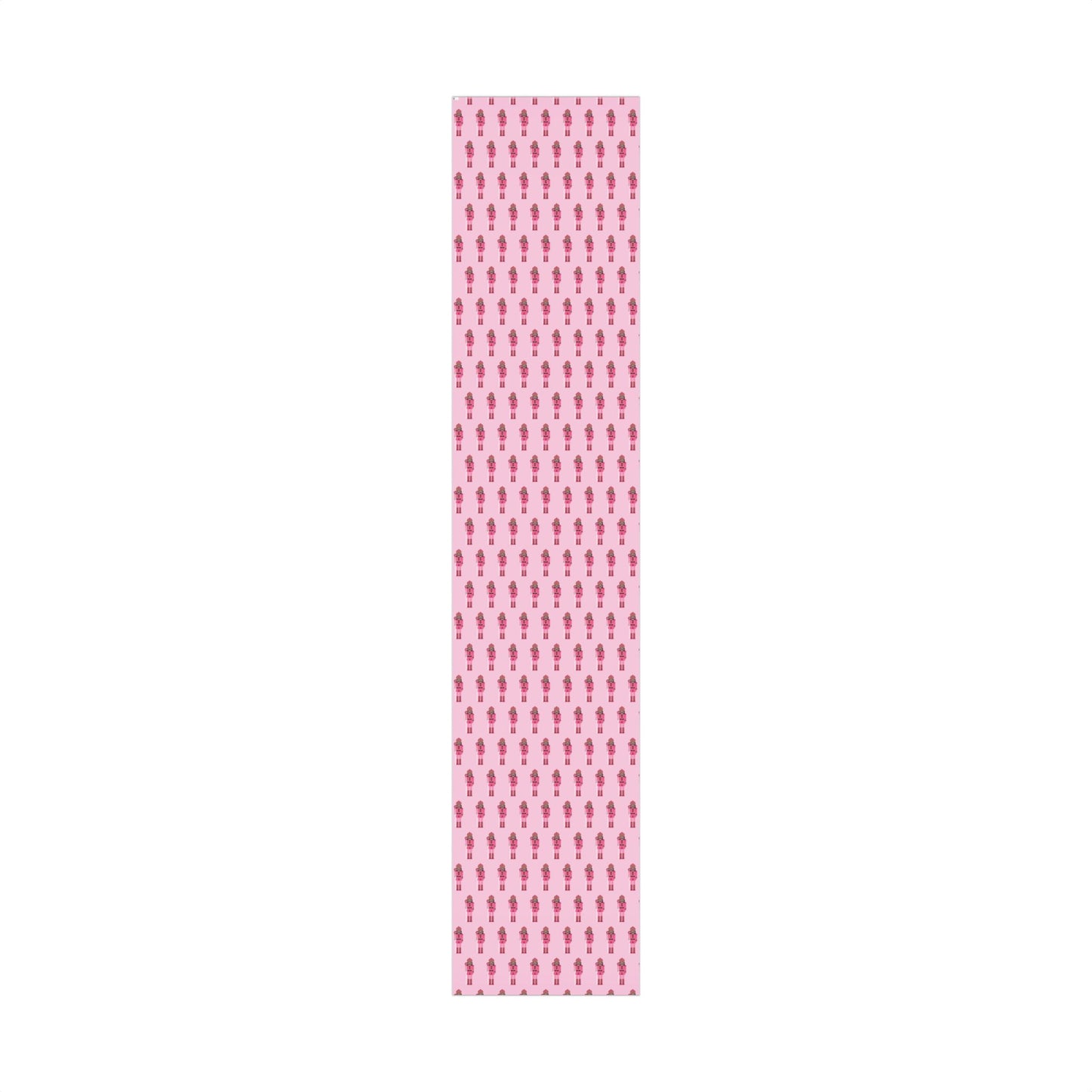 Tan Nutcracker on Pink Wrapping paper
