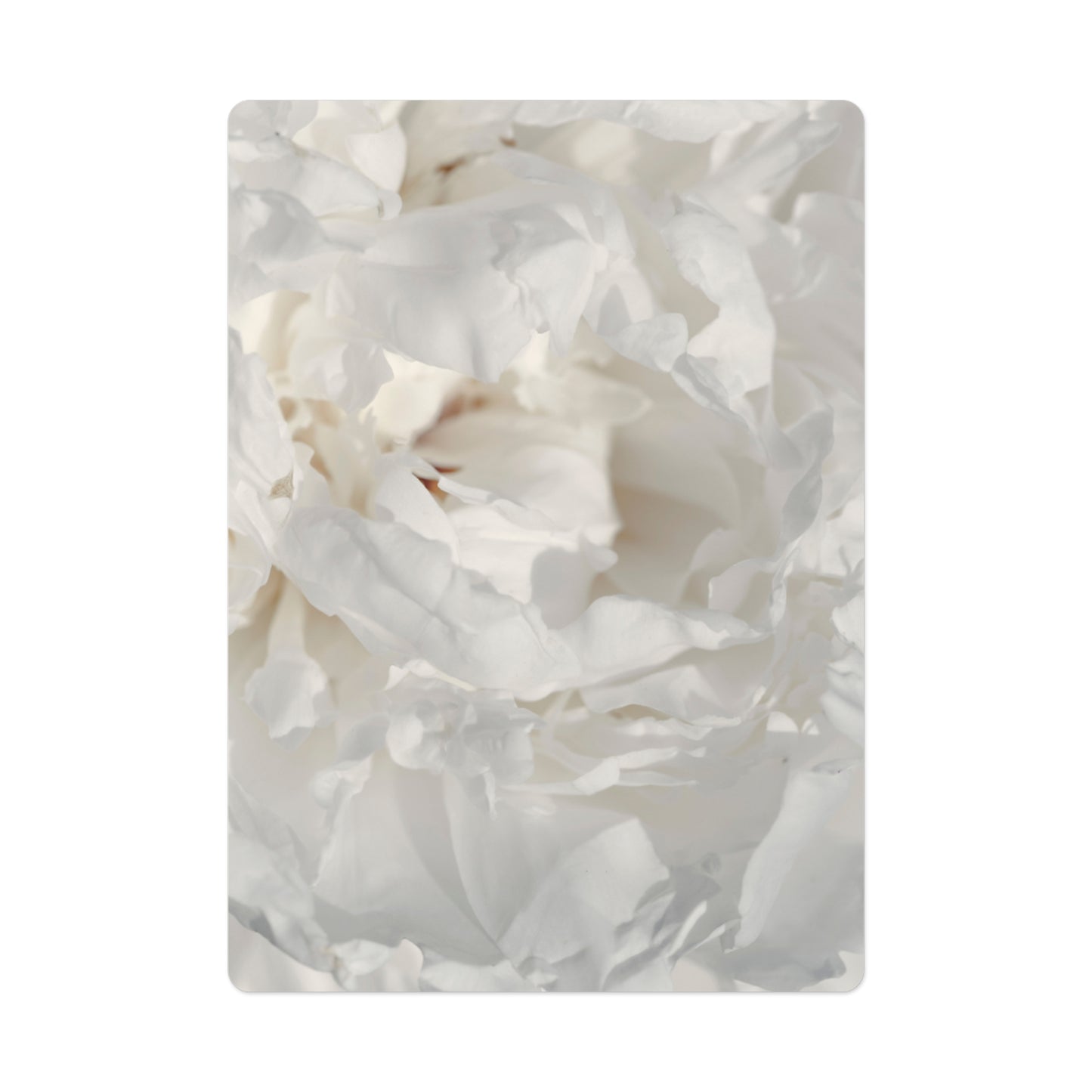 White Peony Poker Cards