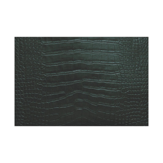 Emerald Crocodile Print Gift Wrapping Paper
