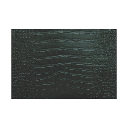 Emerald Crocodile Print Gift Wrapping Paper