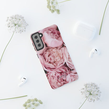 Pink Peonies Samsung Galaxy Case | A Floral Moment Lasts Longer Than Fresh Stems
