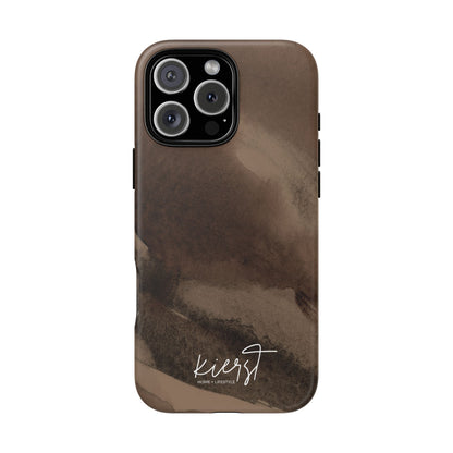 Brown Abstract iPhone Case