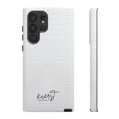 White Alligator Samsung Galaxy Case | Classic Texture Meets Modern Edge