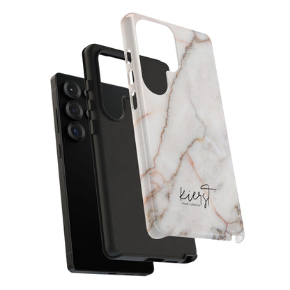 Warm White Marble Samsung Galaxy Phone Case