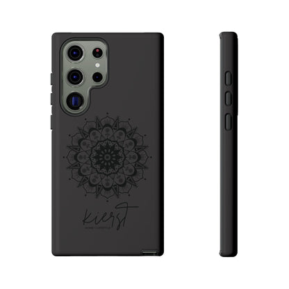 Black Mandala Samsung Galaxy Phone Case | Elevated Symmetry, Timeless Energy