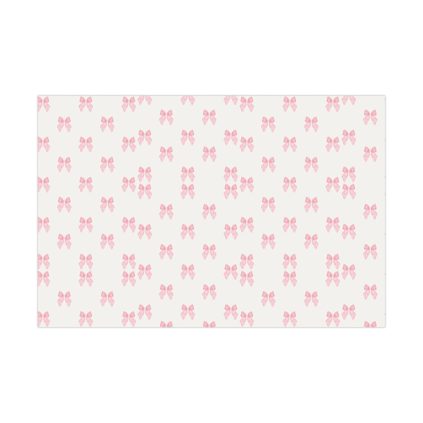 Multiple Tiny Pink Bows Wrapping Paper