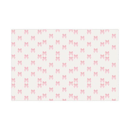 Multiple Tiny Pink Bows Wrapping Paper