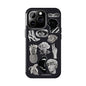 Black & White Vintage Sticker Design iPhone Case