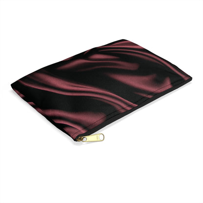 Signature Velvet Noir Silk Print Accessory Pouch