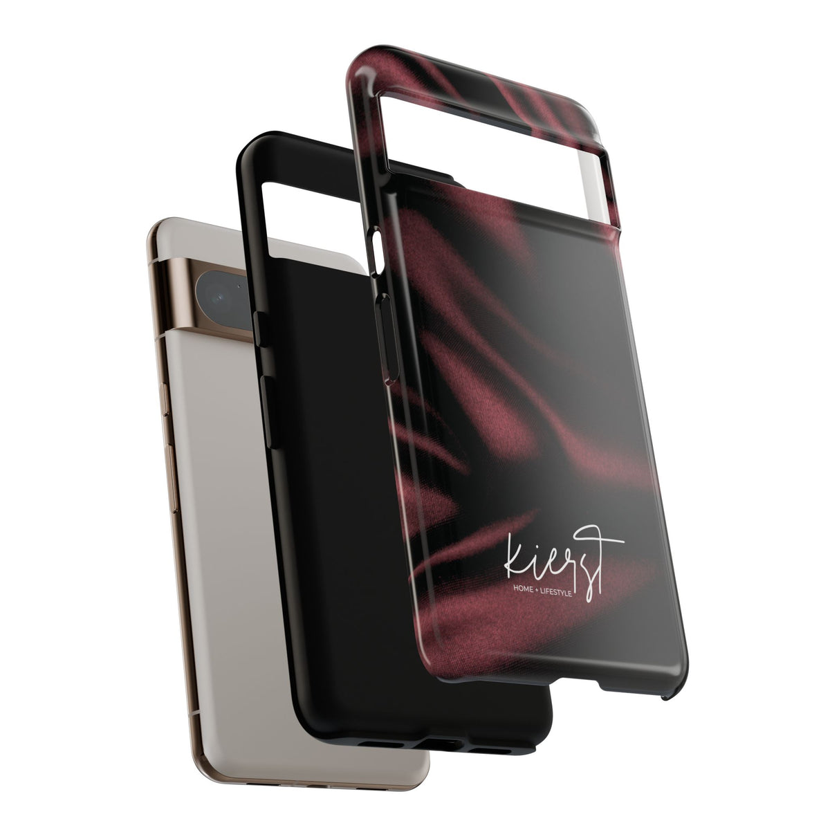 Signature Velvet Noir Silk Print Google Pixel Phone Case