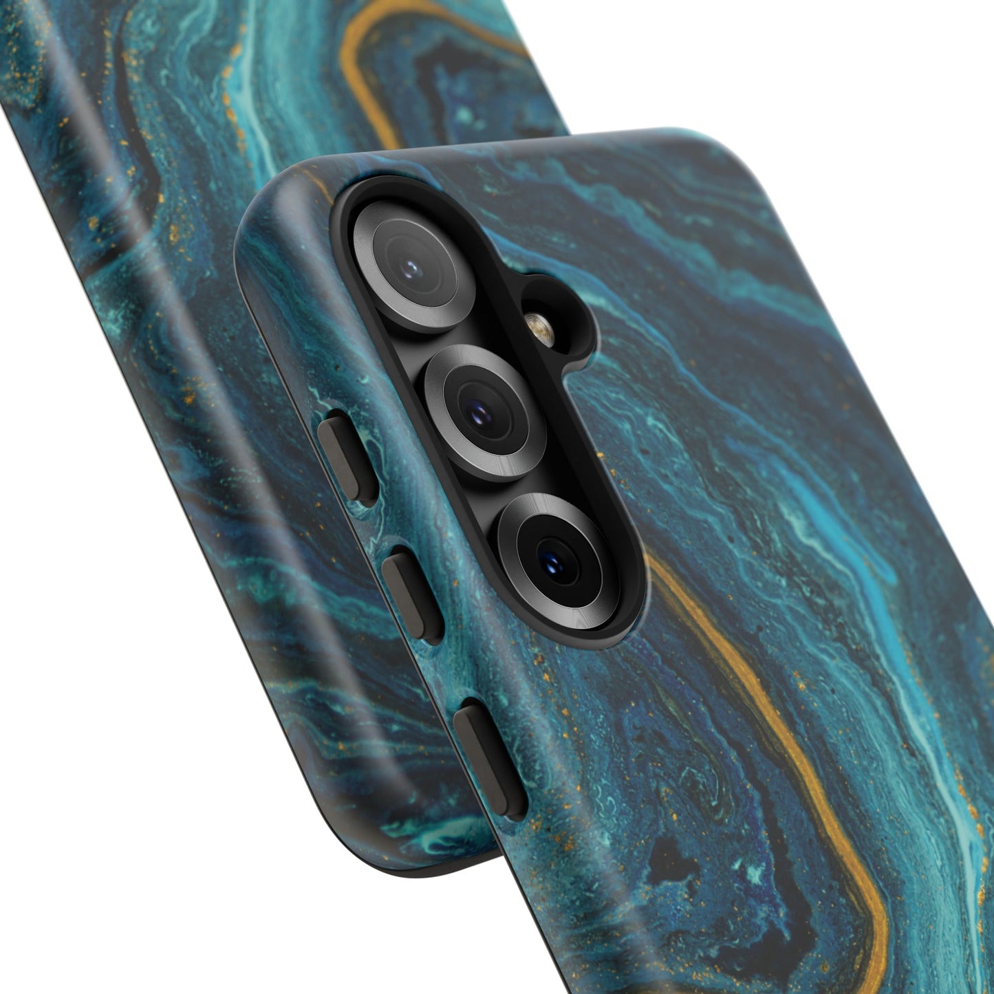 Teal & Gold Marble Samsung Galaxy Case