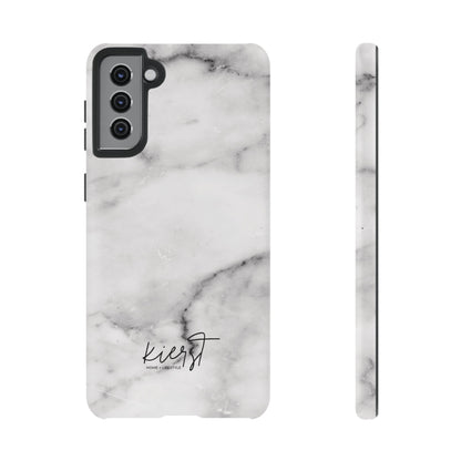Lived-In White and Grey Marble Samsung Galaxy Case | Soft Strength, Redefined