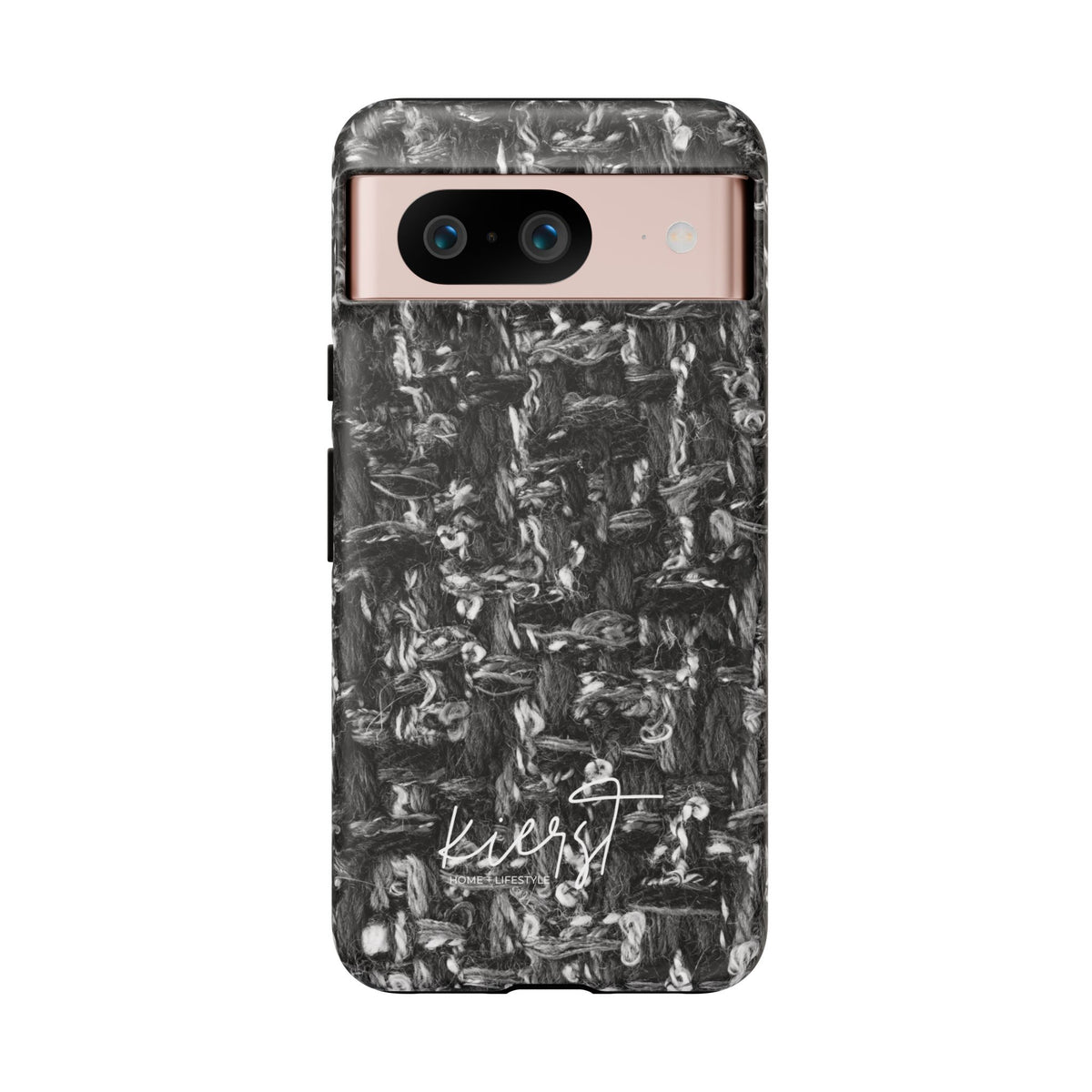 Grey Tweed Print Google Pixel Phone Case